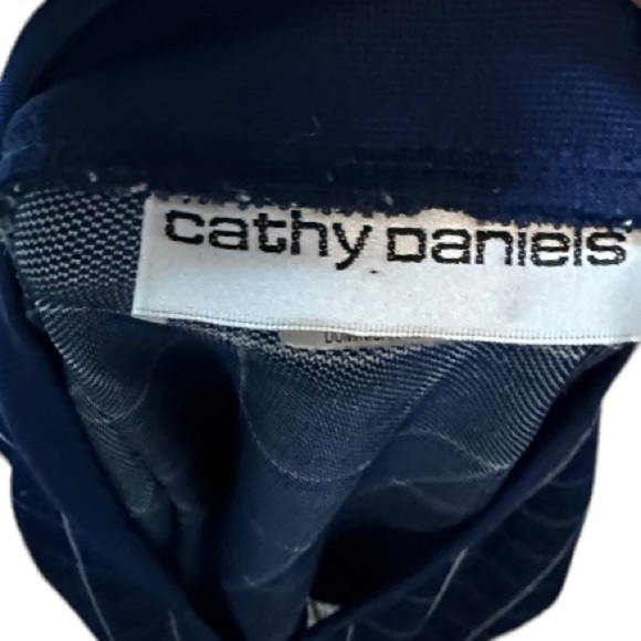 Vintage Cathy Daniels Blue Polyester Jacket - Picture 5 of 6
